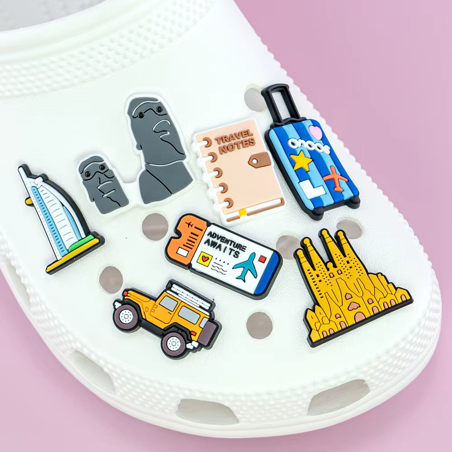 Schuh Charms Global Travel Serie, Heißer Luft Ballon, Schuh Zubehör Pins - Bild 2