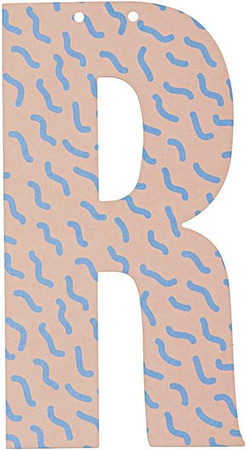 Rico Design Buchstabe R für Girlande aus Papier, Höhe: 14 cm