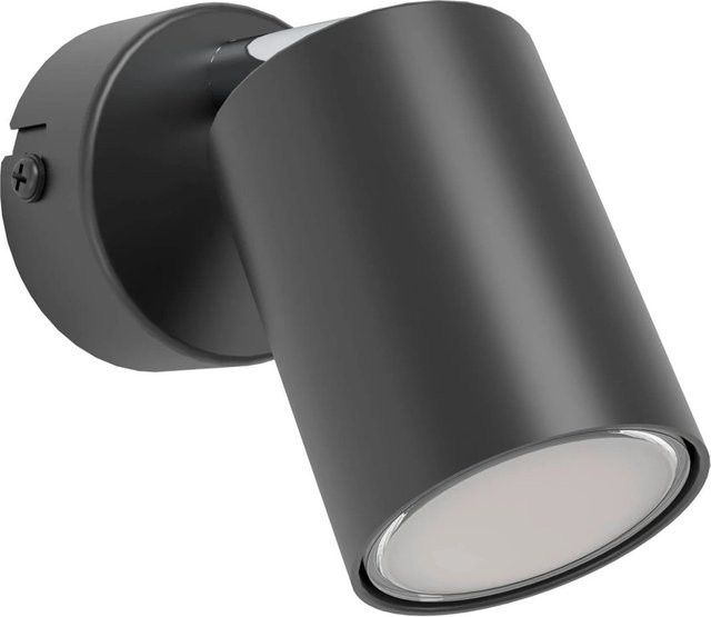 Eglo Spot Reciso-E 1-flammige LED Wandleuchte Schwarz aus Metall, B/T/H: 8,5 x 6 x 6 cm - Bild 1