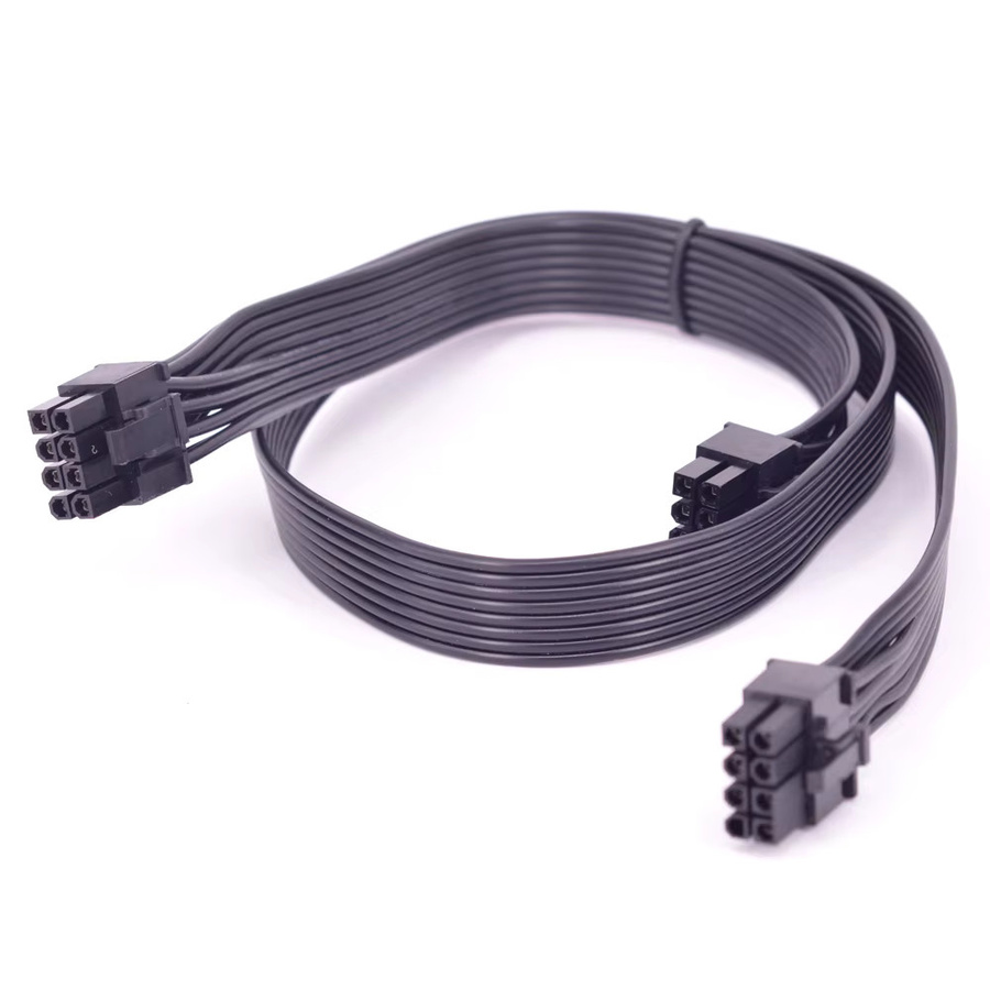 Asus PCIe 8Pin zu 2 Port 6+2pin PCI-e Netzteil Kabel für ROG Strix Loki in Schwarz - Bild 3