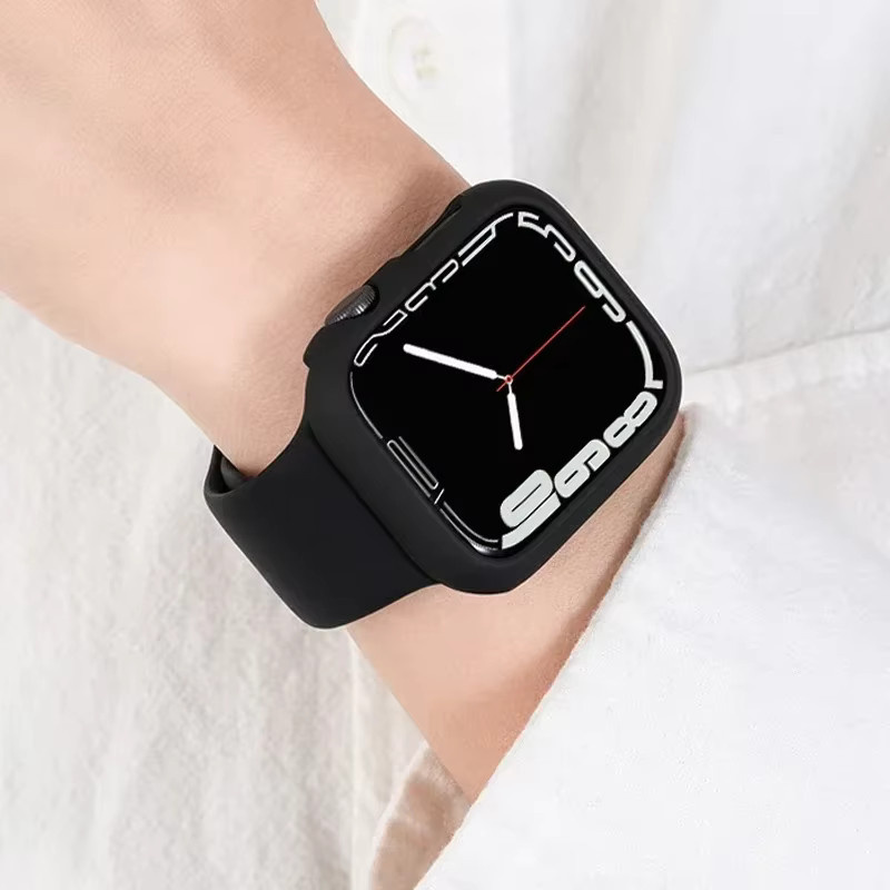 Uhrenarmband Silikon, Schwarz, Unisex - Bild 2