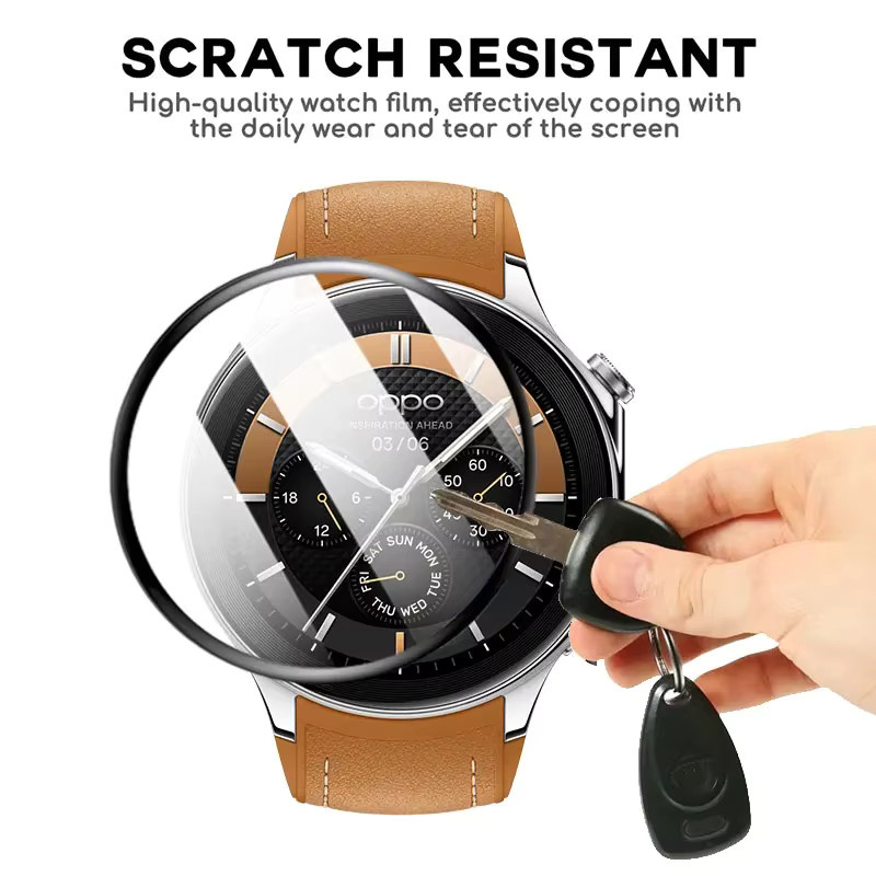 OPPO Smartwatch Schutzfilm, transparent, Zubehör für OPPO Uhr X - Bild 2