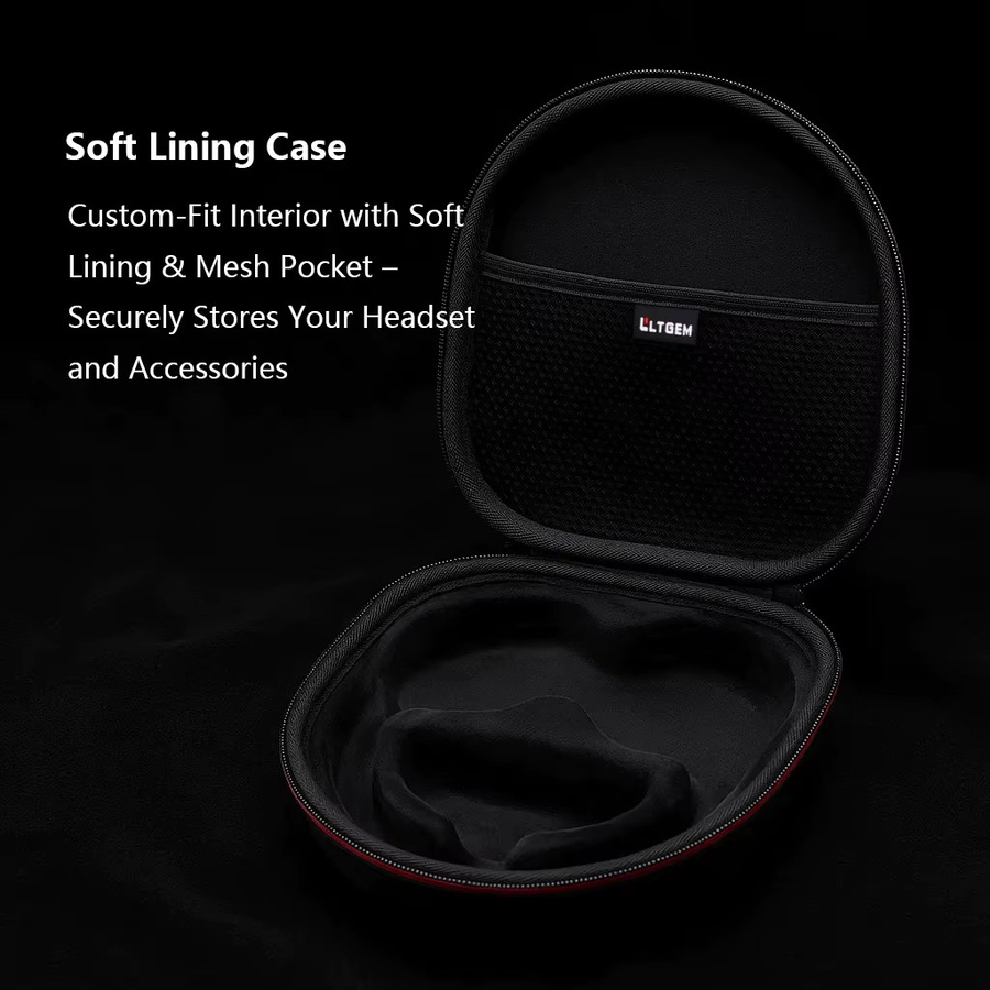 LTGEM Kopfhörerhülle für Steelseries Arctis Nova 7X/7P Gaming Headset, Aufbewahrungstasche in Schwarz - Bild 4