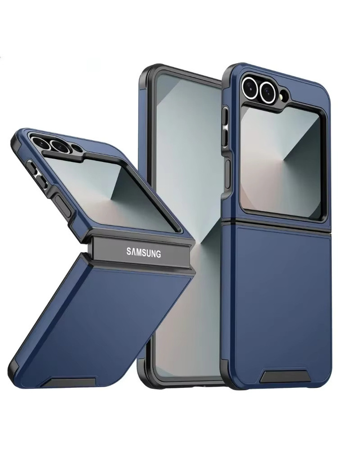 Premium Skin Feel Slim Matte Armor Case für Samsung Galaxy Z Flip 7, 6, 5, 4 5G, magnetische kabellose Lade-Schutzhülle mit Anti-Drop Funktion in Pink oder Black - Bild 4