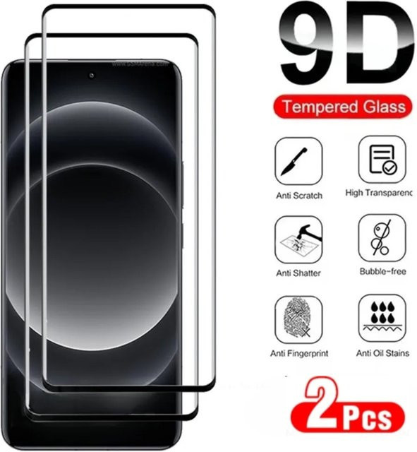 2er-Pack Displayschutz aus gehärtetem 9D Glas für Xiaomi Mi 14 13 12 Pro Ultra 11 Lite 5G 13T 11T 10T 9T Pro transparent - Bild 1