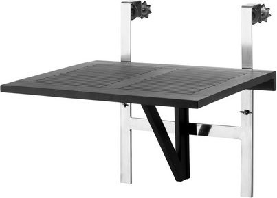 Cinas Balkonklapptisch in Mattschwarz, B/L: 65 x 51 cm - Bild 1