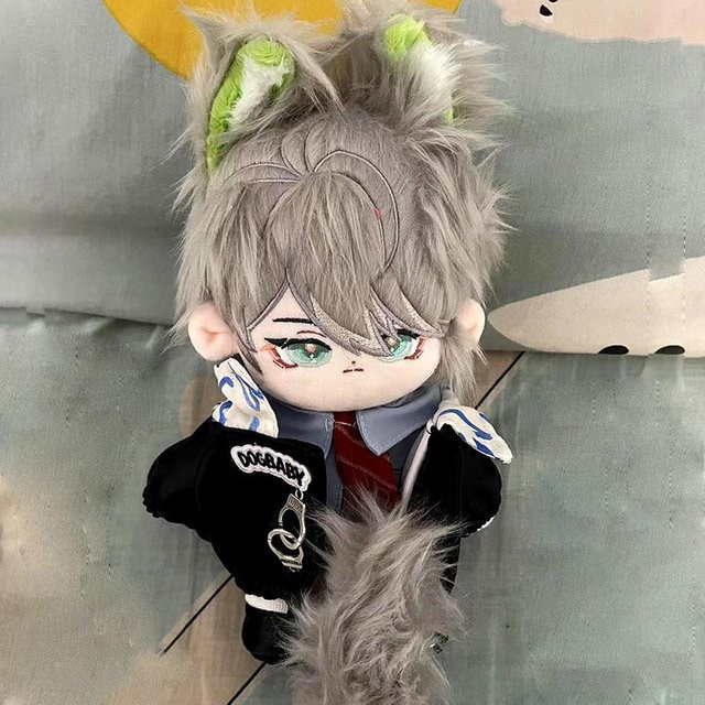 Genshin Impact Alhaitham Plüsch Anziehpuppe mit Kostüm, 20cm - Bild 1