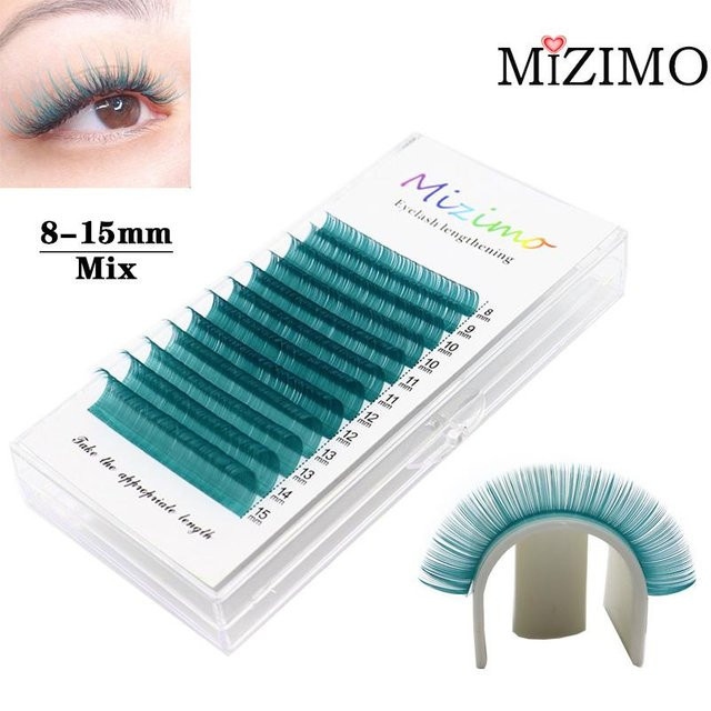 MIZIMO Künstliche Wimpern, Saphirfarben, 8–15 mm, Unisex - Bild 1