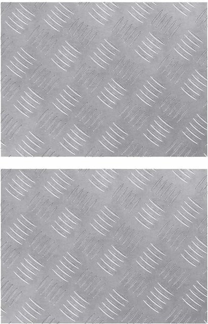vidaXL Aluminium Rautenscheiben in Silber, 2 Stück, B: 40 cm, T: 30 cm - Bild 1