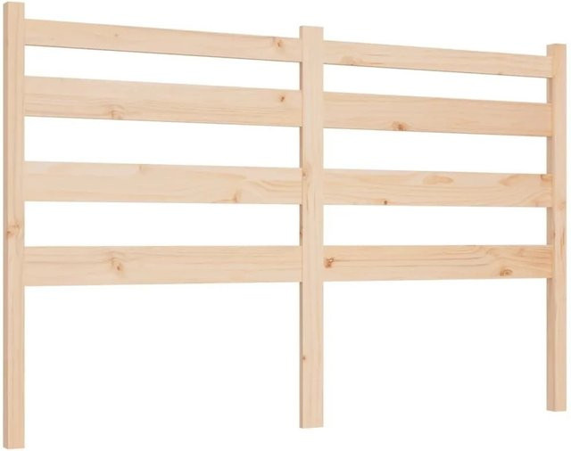 vidaXL Kopfteil aus Massivholz Kiefer in rustikaler Optik mit Lattendesign, B/H: 166 x 100 cm, Tiefe: 4 cm - Bild 1