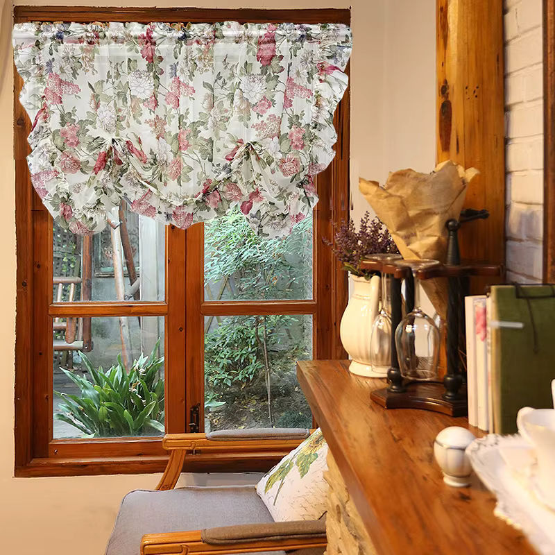 Tiyana Voile-Vorhang mit floralem Design in Transparent, Breite: 100 cm, Höhe: 150 cm - Bild 2
