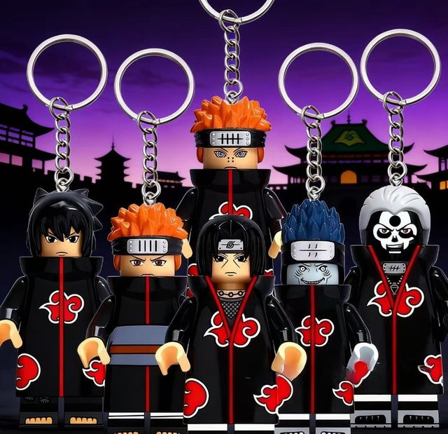 Bandai Naruto Schlüsselanhänger, 3D-Cartoon-Anime, Kunststoff - Bild 1