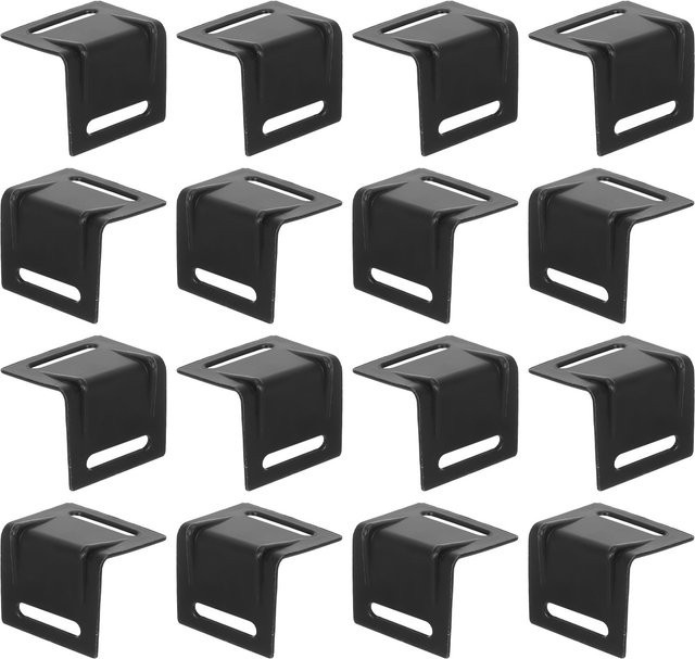 100 Stück Kunststoff-Eckenschutz in Schwarz, dreieckiger Schutz für Pritschenwagen zum Sichern von Gepäck und Anhängerteilen - Bild 1
