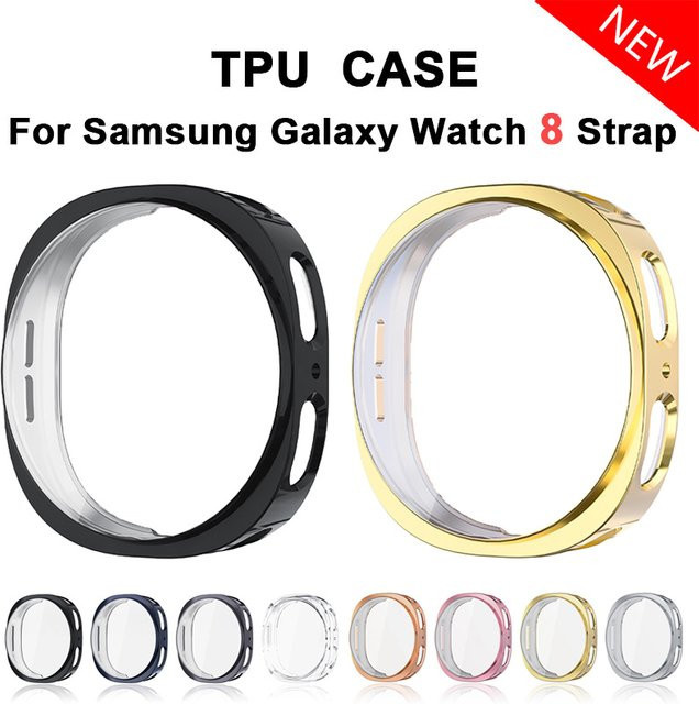 KILPILLS Schutzhülle für Samsung Galaxy Watch 8 Smartwatch in Transparent, weiche TPU-Hülle für 40 mm und 44 mm Modelle - Bild 1