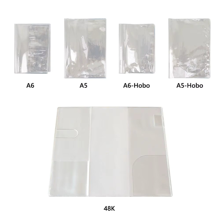 Wasserdichte PVC Schutzhülle für A5 Notebooks und Planer in Transparent - Bild 2