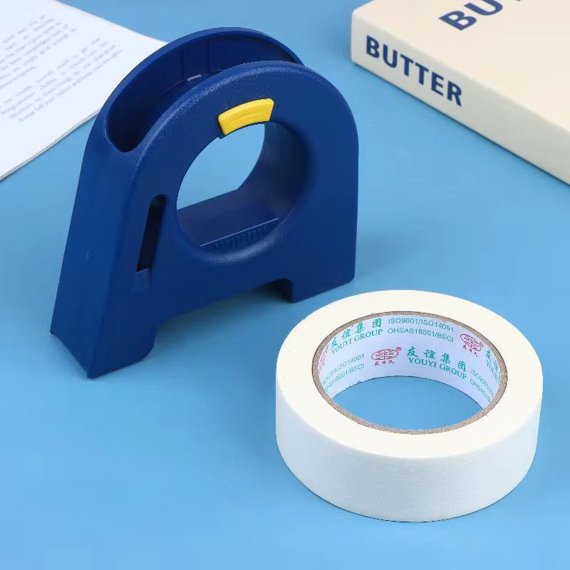 Manueller Masking-Tape-Spender in Blau als Applikator-Werkzeug für Wandmalerei, Abdichten und Hausrenovierung - Bild 2