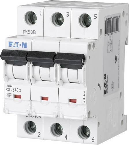 Eaton Leitungsschutzschalter PXL-B40/3, 3-polig, 40 A, 400 V/AC, Weiß - Bild 1