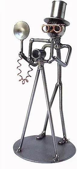 Hinz & Kunst Metallmann Fotograf Wired Line Deko-Figur in Grau im Vintage-Stil - Bild 1