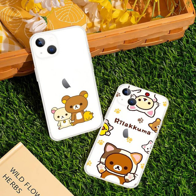 R-Rilakkuma Cartoon-Bär Handyhülle für Apple iPhone, transparente stoßfeste Silikonhülle - Bild 1