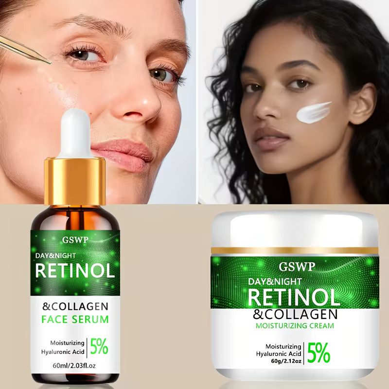 GSWP Kollagen Creme- und Serum-Set, 60g+60ml, Gesichtspflege - Bild 2