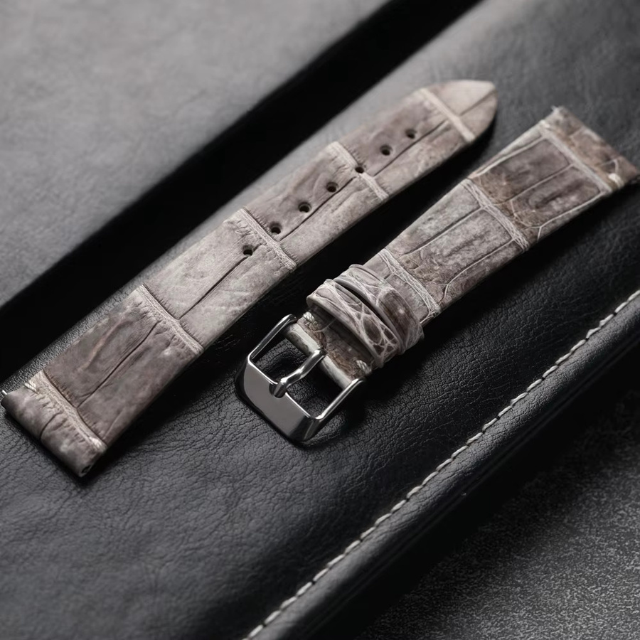 Raystray Armband Leder, Grau, Vintage, Herren - Bild 2