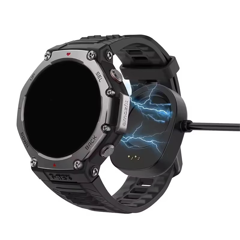 Ersatz-Ladegerät für Amazfit T-Rex 3 und Balance 2, USB-Ladekabel als tragbare Ladestation in Schwarz - Bild 4