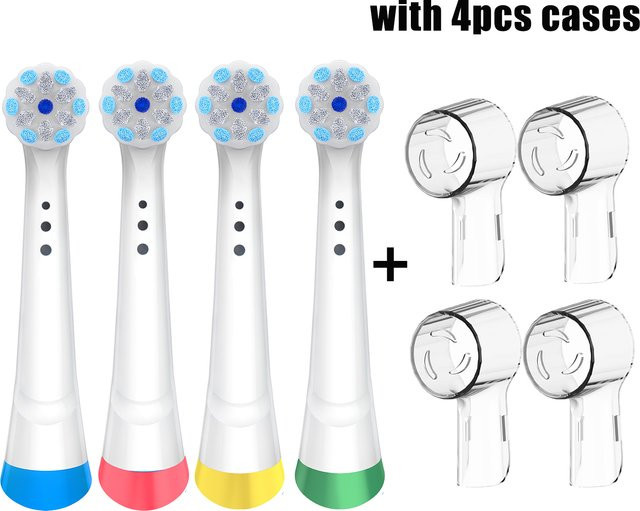 Oral-B Ersatz-Zahnbürstenköpfe mit Etui, 4/8 Stück, Weiß, Unisex - Bild 1