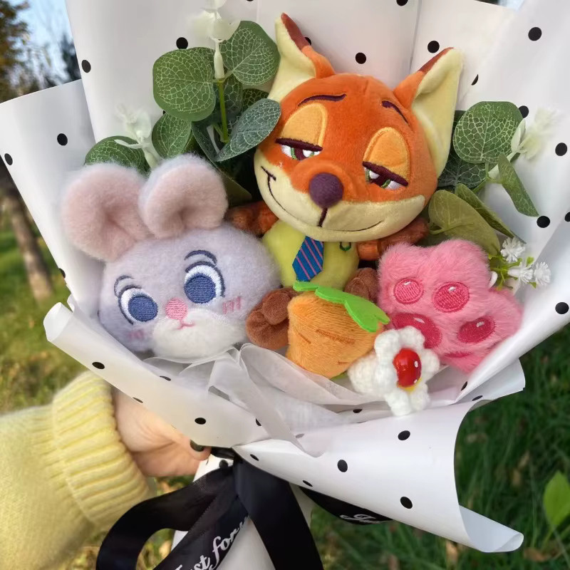 Potdemiel Zootopia Plüschpuppen Kleiner Anhänger Judy Hopps Nick Wilde, Plüsch / Textil - Bild 2
