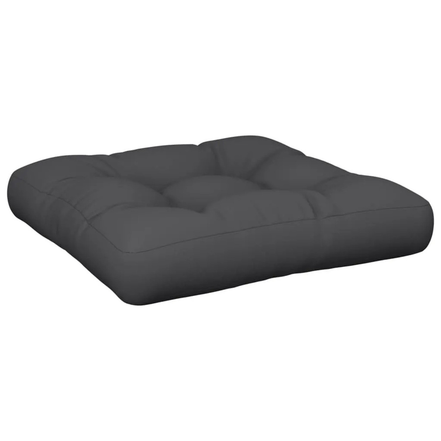 vidaXL Palettenkissen Schwarz aus Polyester, B/T/H: 50 x 50 x 12 cm, UV-beständig und wasserabweisend - Bild 2
