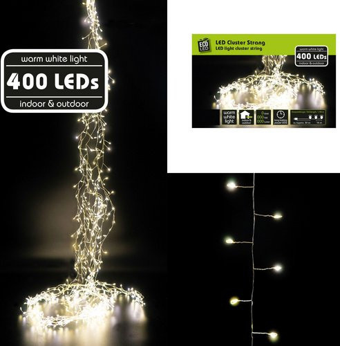 NOOR living LED-Lichterkette mit 300 Lichtern in Warmweiß und weißem Gehäuse - Bild 1