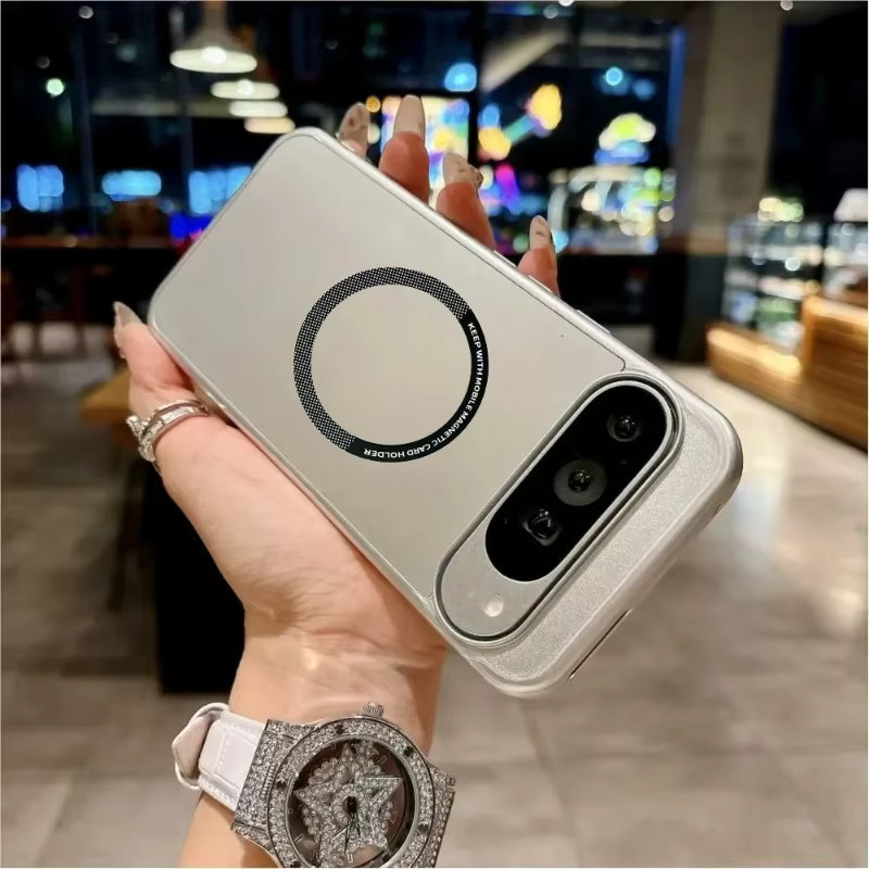 Dopamin Magnetische Matte Schutzhülle für Google Pixel 10 9 8 7 Pro XL 9A 8A 7A in Schwarz mit Wireless Charging Funktion - Bild 3