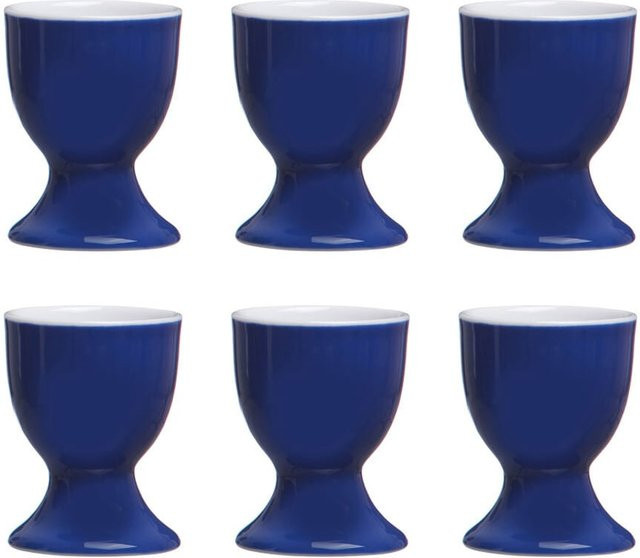 Ritzenhoff & Breker Eierbecher Doppio aus Porzellan Blau 6er Set Durchmesser: 5 cm - Bild 1