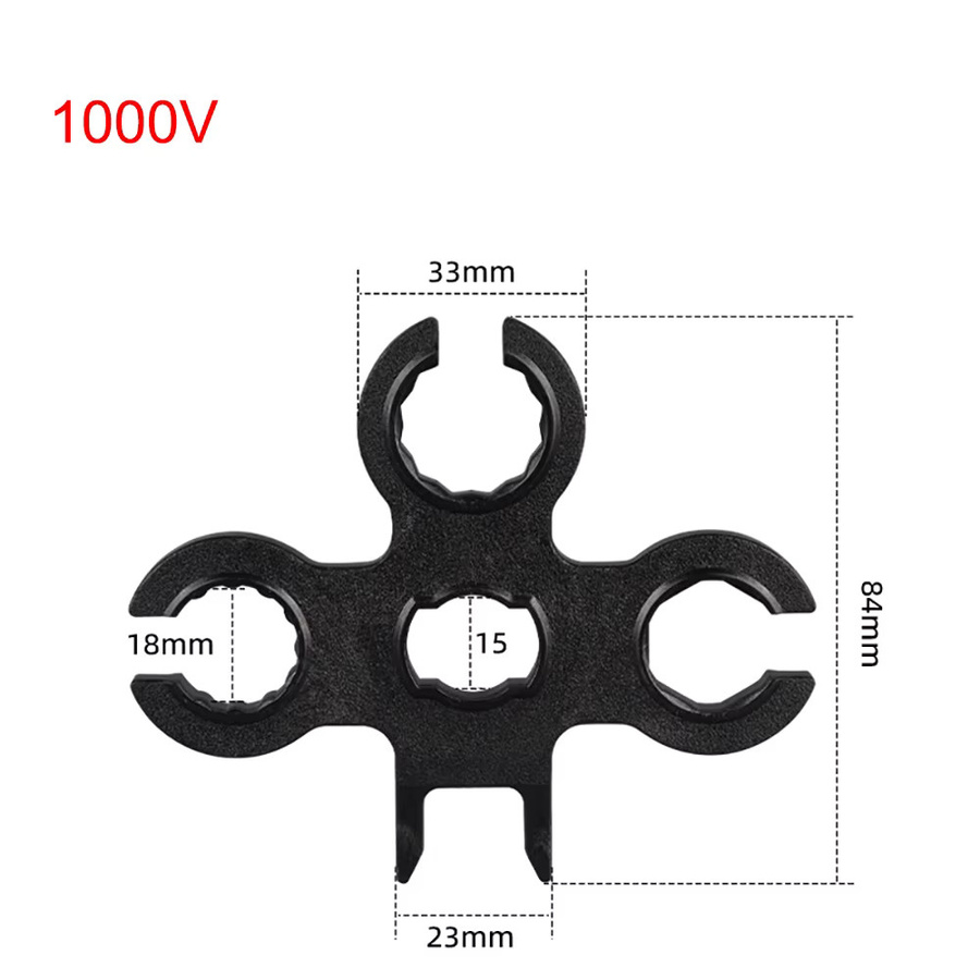 Solarpanel-Kabelverbinder Set mit MC3/4 Stecker-Buchse-Verbindern, 30A 1000V, Y-Verteiler Solar-Splitter mit Solardiodensicherung und IP67 Schutz, Farbe: Schwarz - Bild 3