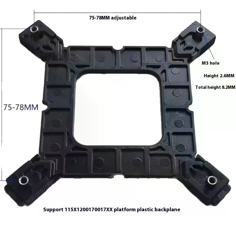 JETTING Kühler-Montagehalterung für Intel LGA2011 X99 X79 E5 1700 1366 115X 1200 und AMD AM2 AM3 AM4 AM5 DIY-Zubehör - Bild 3