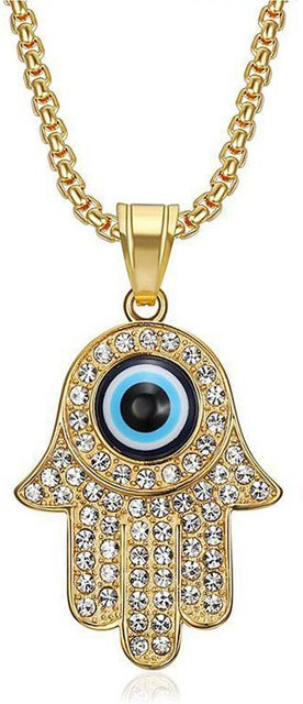 MAGIC ZONE Halskette Edelstahl, Gold, Zirkonia, Unisex - Bild 1