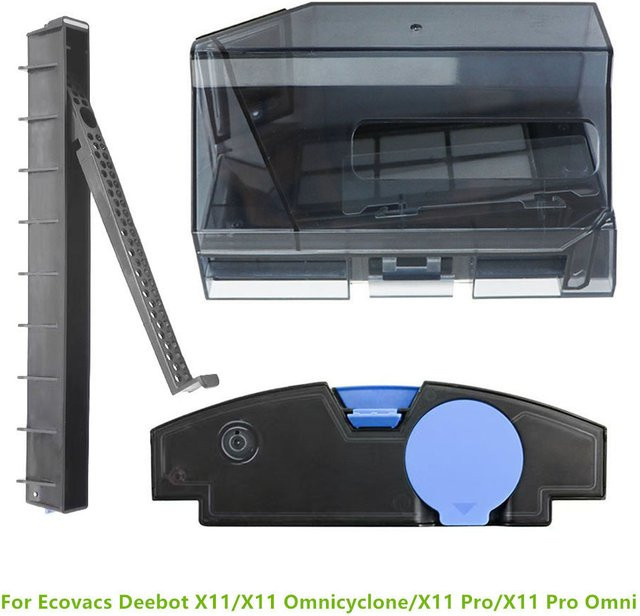 Ecovacs Deebot X11 Omnicyclone Zubehör-Set mit Wasserführungsstreifen, Staubbehälter und Abwassertank für Deebot X11, X11 Pro und X11 Pro Omni - Bild 1