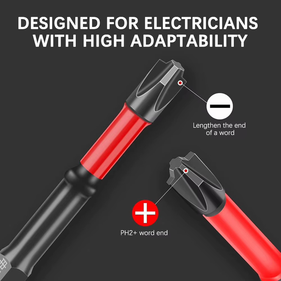 Aleekit 10-teiliges Schraubendreher-Bit-Set mit PH2-Magneten für Elektriker und FPV-Anwendungen - Bild 4