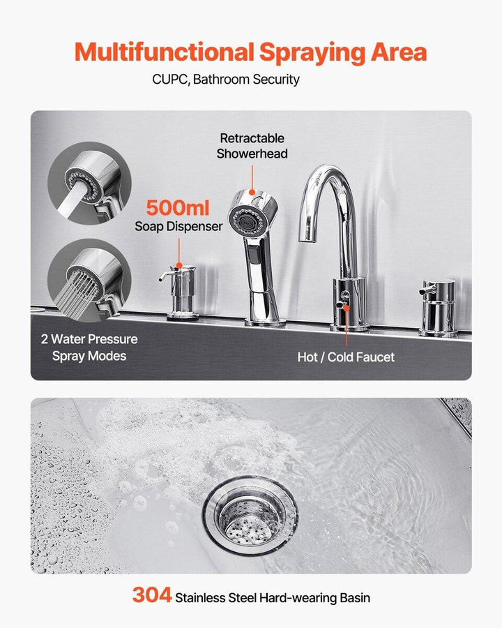 Buying Solutions MB Hundepflege-Badebadewanne aus Edelstahl mit Rampe und Wasserfilter, Silber, Länge: 155 cm - Bild 2