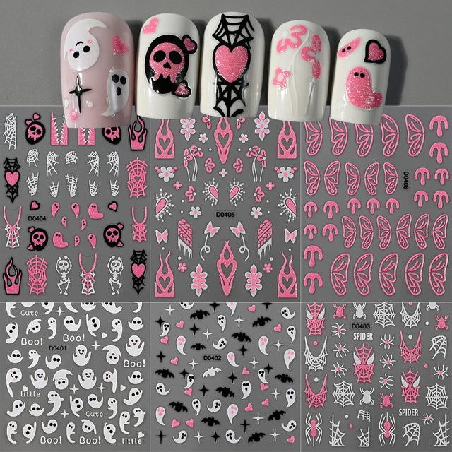 HotPress Nagelaufkleber, Rosa, Schimmernd - Bild 1