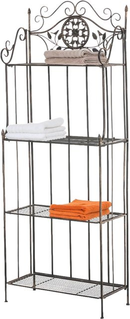 TPFGarden Standregal Florenz Pflanzregal aus Metall in Bronze, H x B x T: 175 x 66 x 32 cm - Bild 1