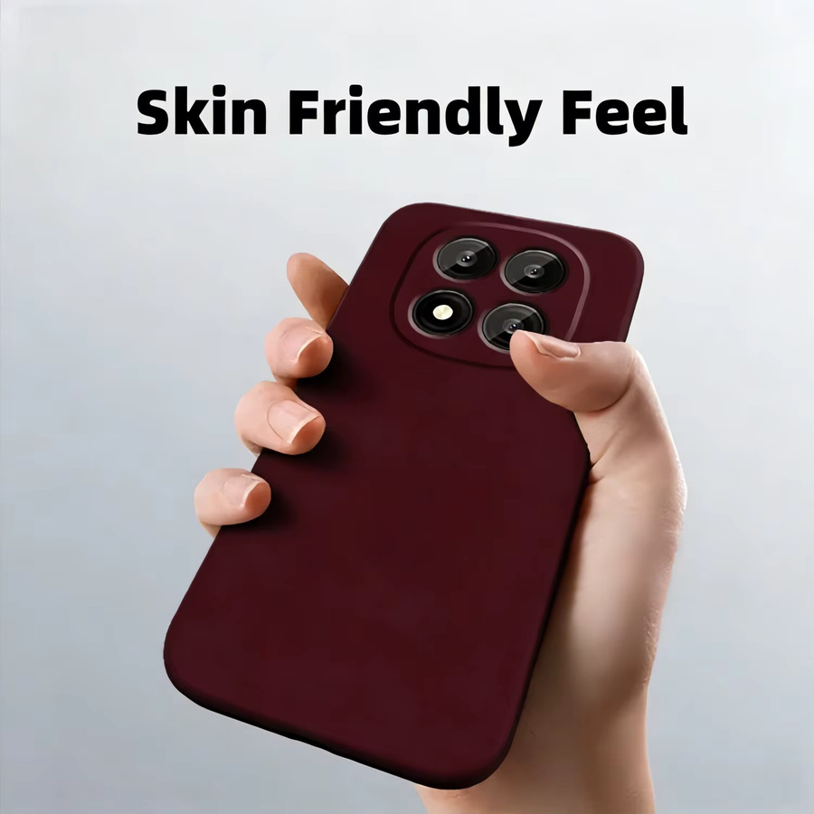 Xiaomi Schutzhülle aus flüssigem Silikon für Redmi Note 15 14 13 4G/5G Pro Plus in Rot - Bild 5