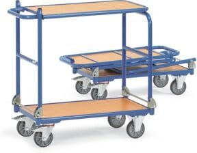 Fetra Klappwagen KW 4 in Blau mit TPE-Reifen und 250 kg Tragkraft - Bild 1