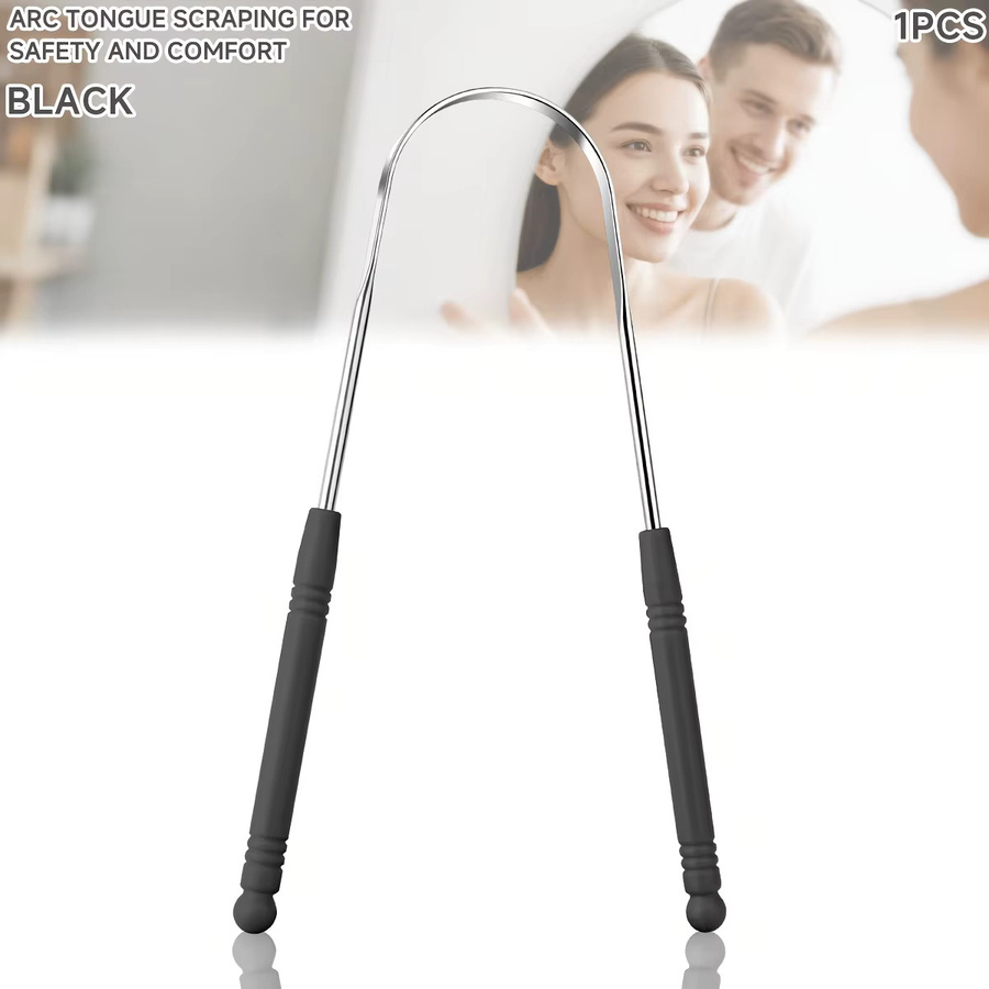 YJYIBEI Zungenschaber-Reiniger aus Edelstahl, Unisex - Bild 5