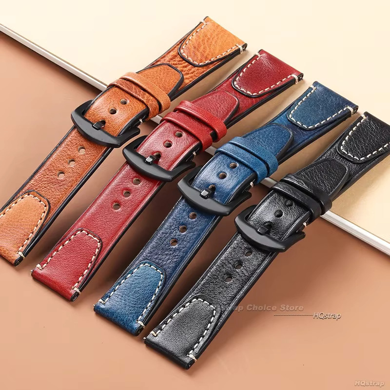 HQstrap Uhrenarmband Leder, Unisex, 18 mm, 20 mm, 22 mm - Bild 2