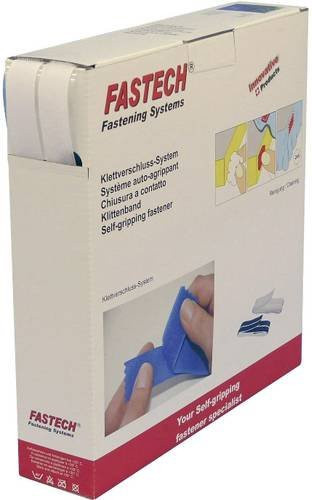 FASTECH Klettband zum Aufkleben mit Hotmelt-Haftung, Weiß, B: 20 mm, L: 25 m - Bild 1