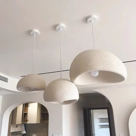 VIGOUS Wabi Sabi Deckenleuchte in Weiß für Wohnzimmer, Esszimmer und Schlafzimmer