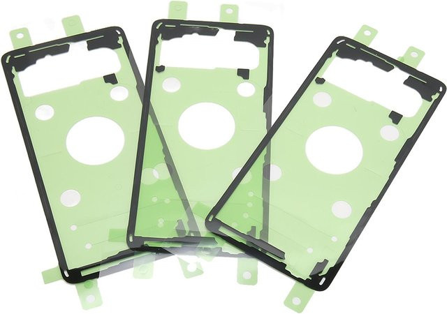 3er-Set Handy-Akkudeckel-Aufkleber für Samsung Galaxy S10 G973 in Beige - Bild 1