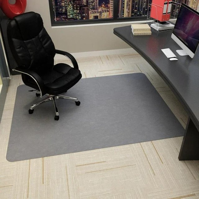 Karpetti Teppich als rutschfeste Computer-Gaming-Matte für Büro, Wohnzimmer oder Küche, grau, B/T: 80 x 50 cm - Bild 1