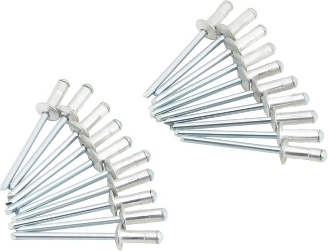 LUX-TOOLS Mehrbereich-Blindnieten aus Aluminium in Silber, Durchmesser: 4 mm, Länge: 9,5 mm - Bild 1