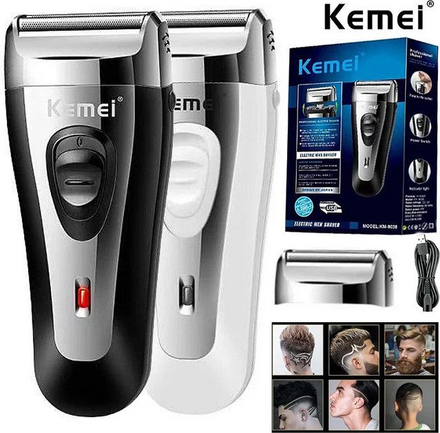 Kemei Elektrorasierer für Herren, Folien-Rasierer, USB-Ladung - Bild 1